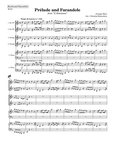 Prélude and Farandole - Keyboard Ensemble