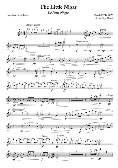 The Little Nigar for Saxophone Quartet