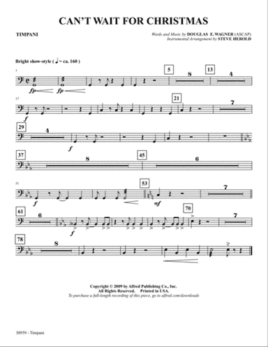 Can't Wait for Christmas: Timpani