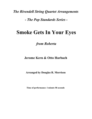 Smoke Gets In Your Eyes