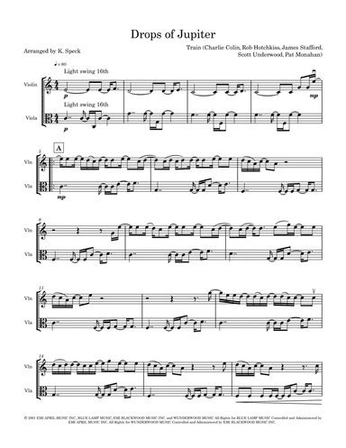 Drops Of Jupiter (tell Me)