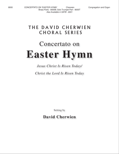 Concertato on "Easter Hymn"