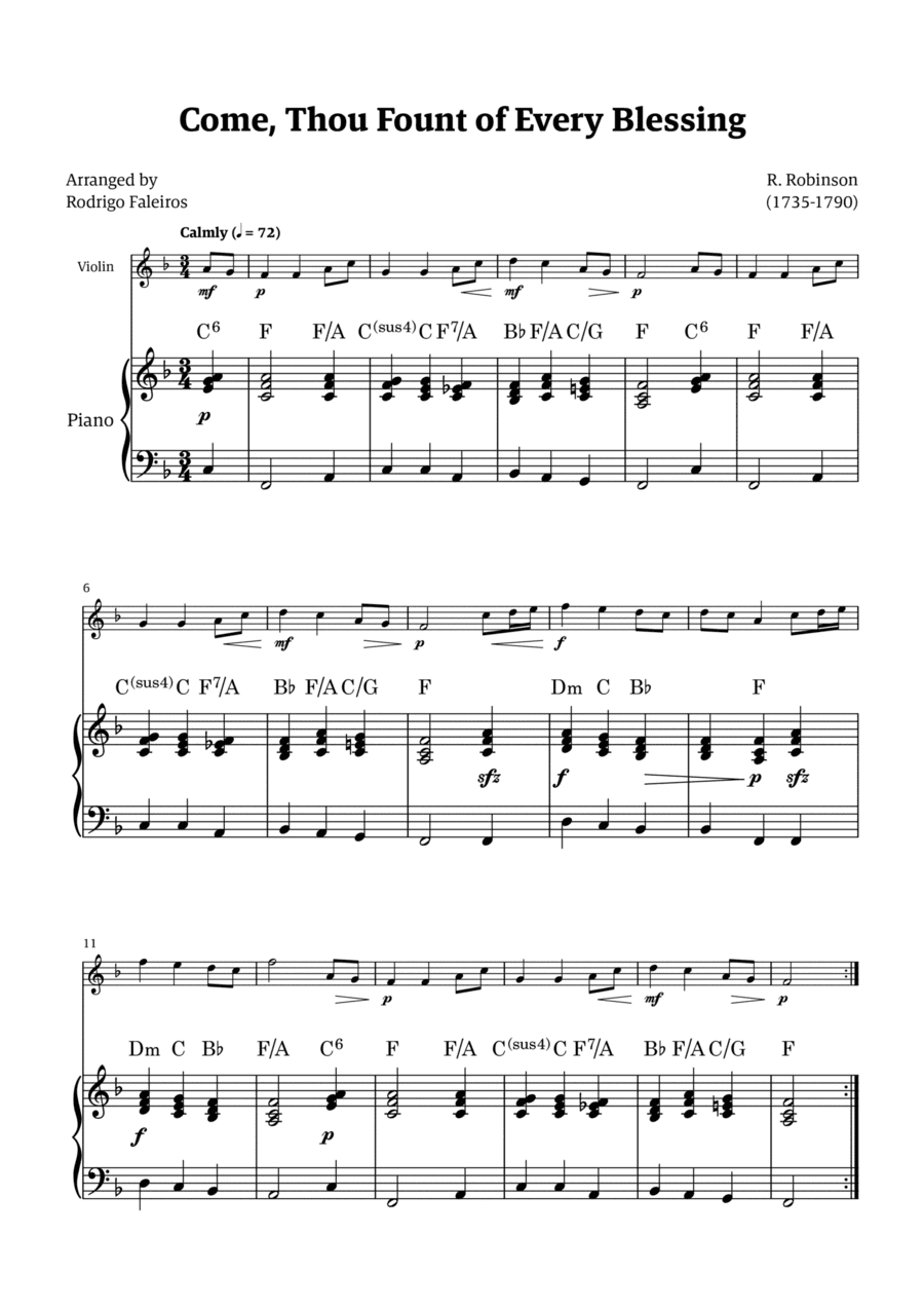 Come Thou Fount of Every Blessing