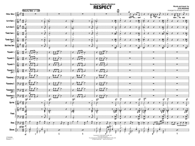 Respect (arr. Roger Holmes) - Conductor Score (Full Score)