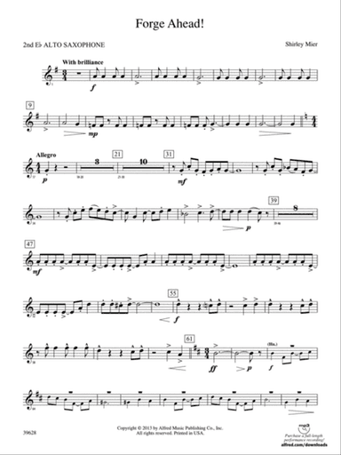Forge Ahead!: 2nd E-flat Alto Saxophone