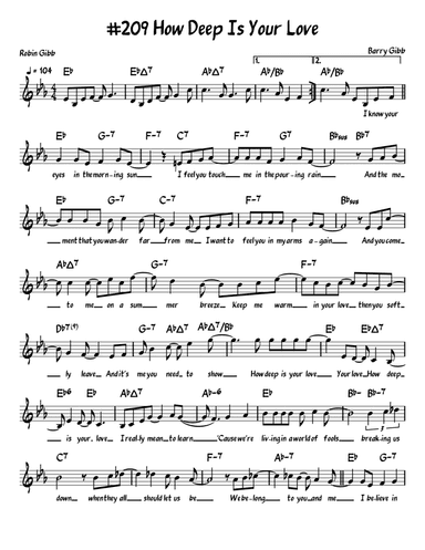 How Deep Is Your Love