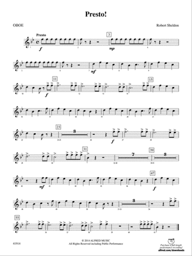 Presto!: Oboe