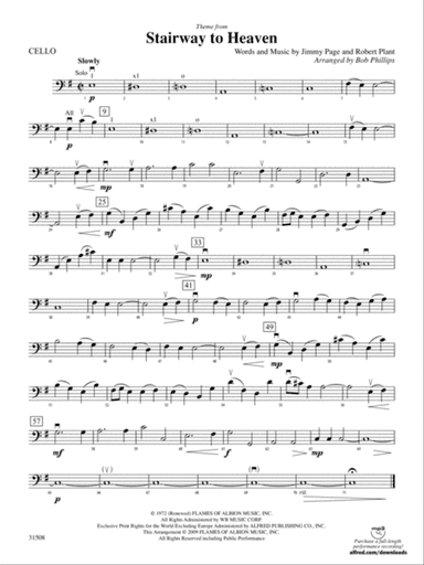 Stairway to Heaven, Theme from: Cello