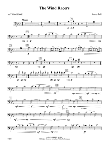 The Wind Racers: 1st Trombone