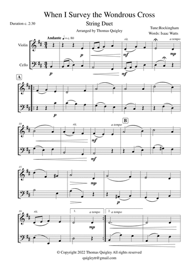 When I Survey the Wondrous Cross