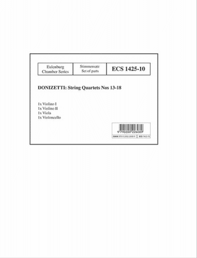 String Quartets No.13-18