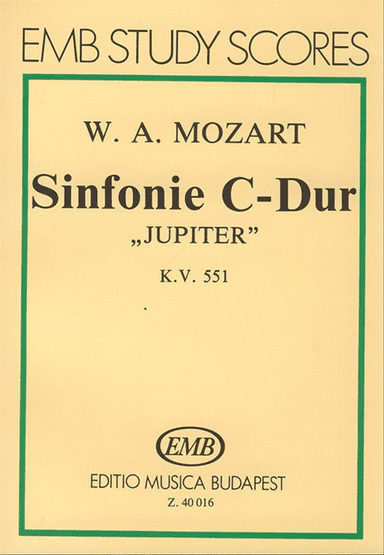 Sinfonie C-Dur, KV 551 Jupiter