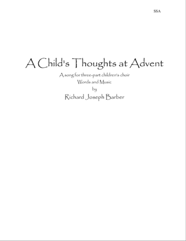 A Child's Thoughts at Advent