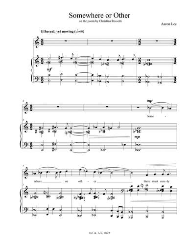 Somewhere or Other (for voice and piano)