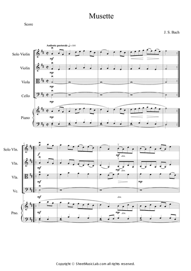 Musette in G major (in D)