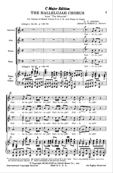 Hallelujah Chorus in C Major