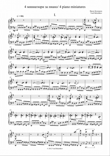 '4 piano miniatures'