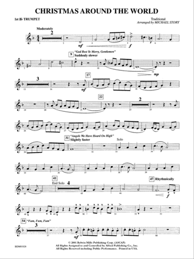 Christmas Around the World: 1st B-flat Trumpet