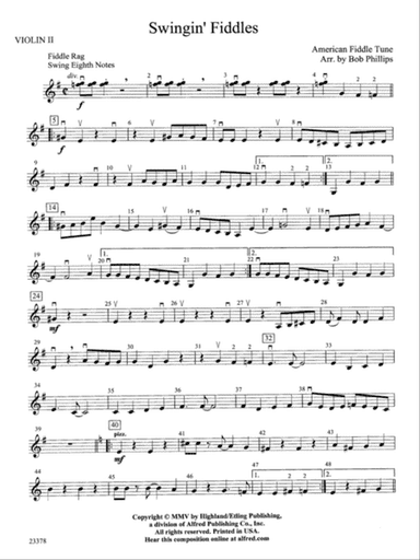 Swingin' Fiddles: 2nd Violin