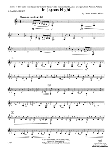 In Joyous Flight: B-flat Bass Clarinet