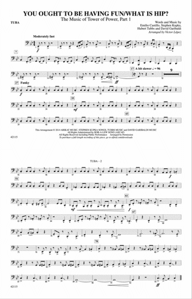 You Ought to Be Having Fun / What Is Hip?: Tuba