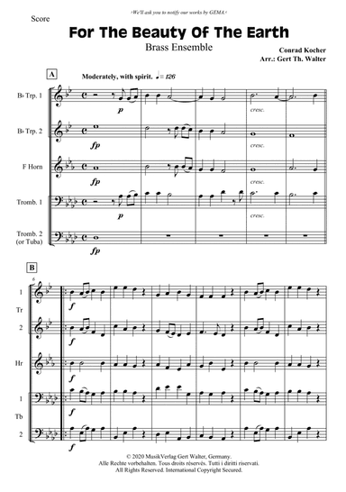 For The Beauty Of The Earth