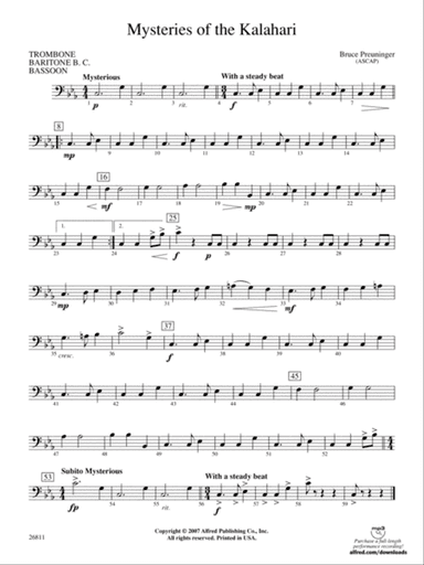 Mysteries of the Kalahari: 1st Trombone