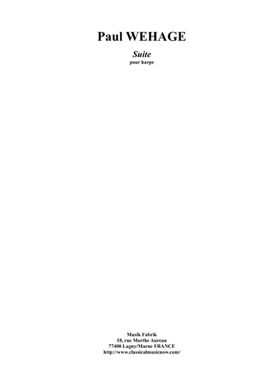 Suite in Four movements for solo harp