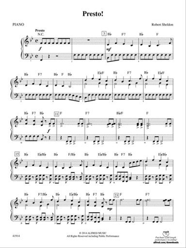 Presto!: Piano Accompaniment