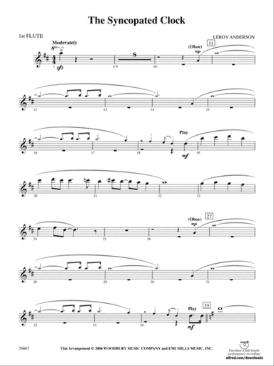 The Syncopated Clock: Flute