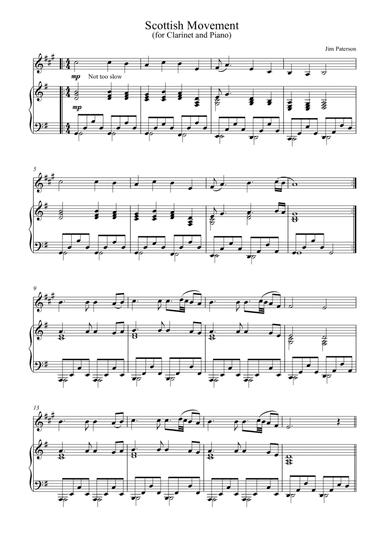 Scottish Movement (Clarinet and Piano)