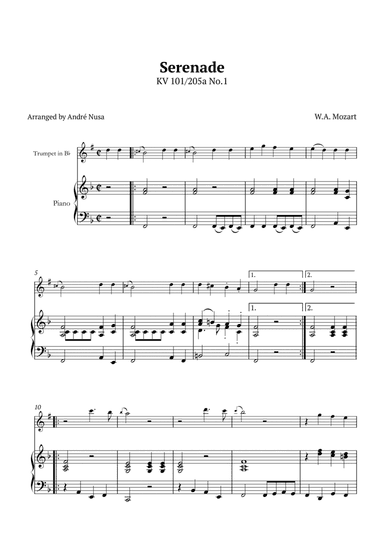 Serenade KV 101 250a No.1
