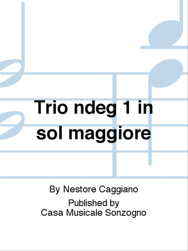 Trio n° 1 in sol maggiore