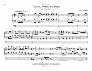 Toccata, Adagio and Fugue (Downloadable)