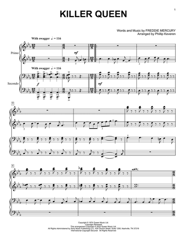 Killer Queen (arr. Phillip Keveren)