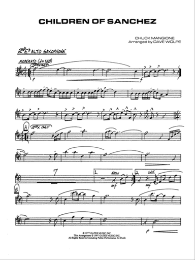 Children of Sanchez: 2nd E-flat Alto Saxophone