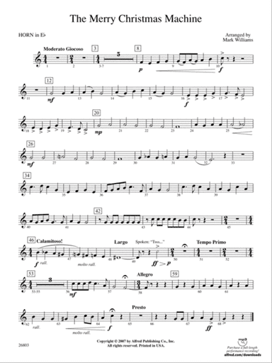 The Merry Christmas Machine: (wp) 1st Horn in E-flat