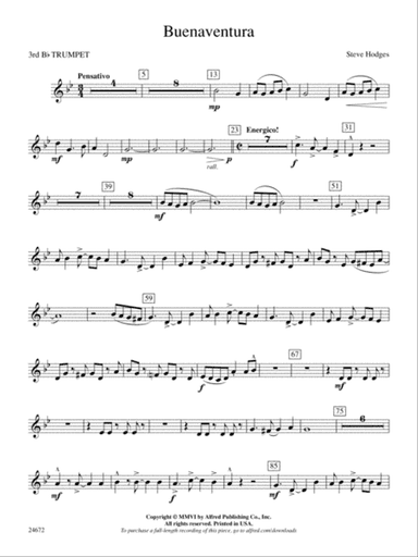 Buenaventura: 3rd B-flat Trumpet
