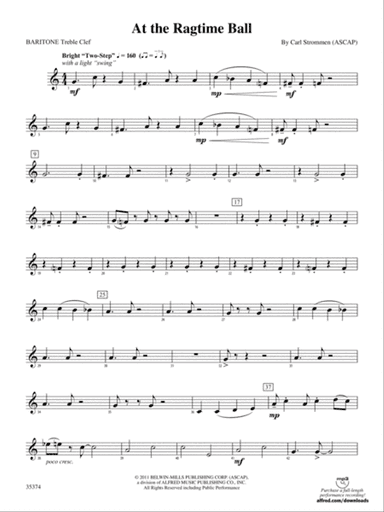 At the Ragtime Ball: Baritone T.C.