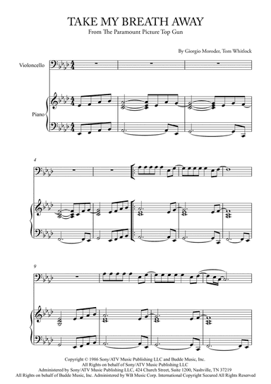 Take My Breath Away (love Theme)
