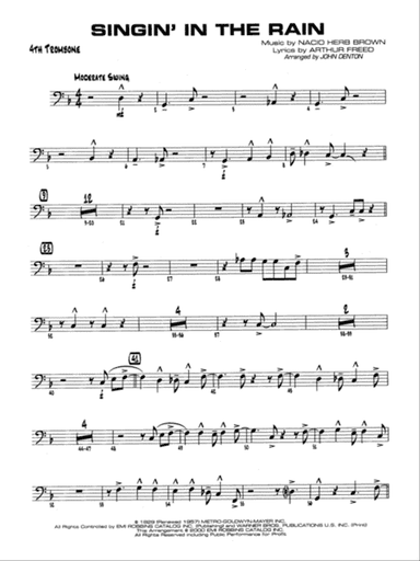 Singin' in the Rain: 4th Trombone