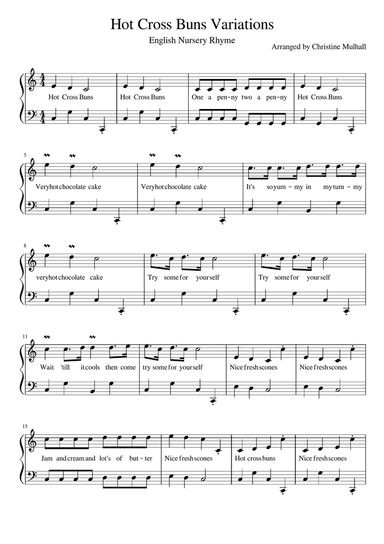 Hot Cross Buns Variations