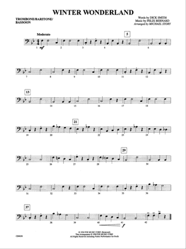 Winter Wonderland: 1st Trombone
