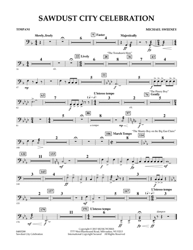 Sawdust City Celebration - Timpani