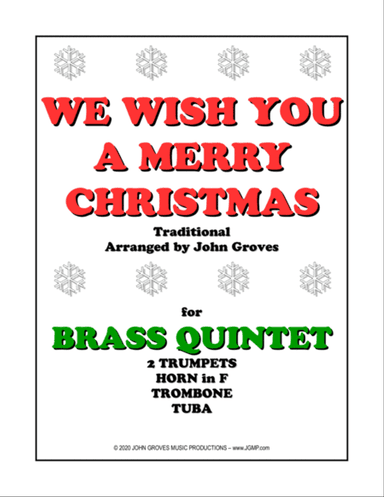 We Wish You A Merry Christmas - Brass Quintet