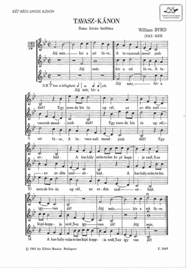 Tavasz-kánon : Tölts a borból