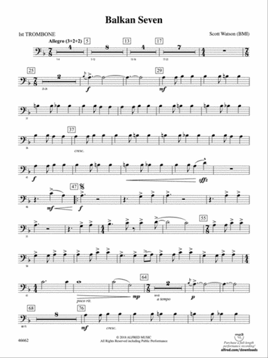 Balkan Seven: 1st Trombone