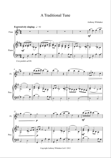 A Traditional Tune for Flute and Piano