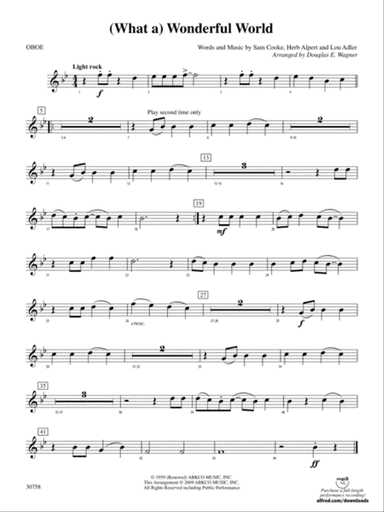 (What a) Wonderful World: Oboe
