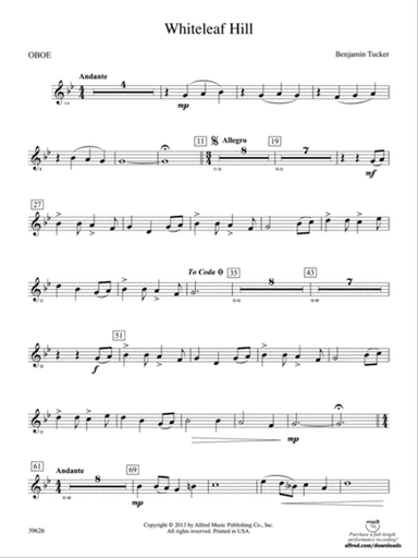 Whiteleaf Hill: Oboe